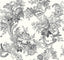 A-Street Prints Carmel Black Baroque Florals Wallpaper