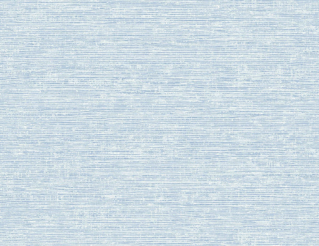 A-Street Prints Tiverton Sky Blue Faux Grasscloth Wallpaper