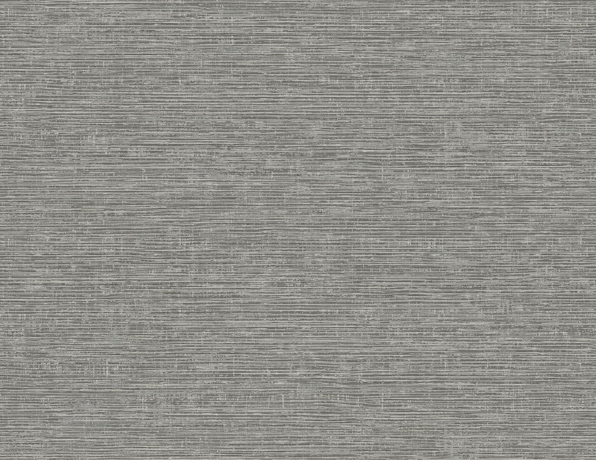 A-Street Prints Tiverton Faux Grasscloth Charcoal Wallpaper