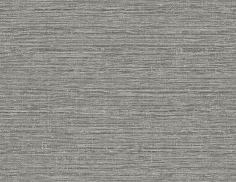 A-Street Prints Tiverton Faux Grasscloth Charcoal Wallpaper