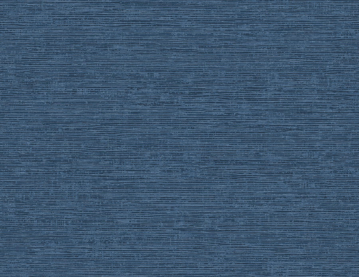 A-Street Prints Tiverton Indigo Faux Grasscloth Wallpaper