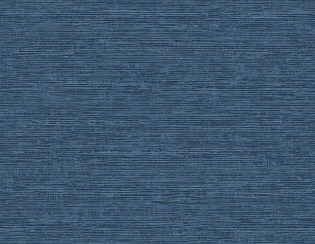A-Street Prints Tiverton Indigo Faux Grasscloth Wallpaper