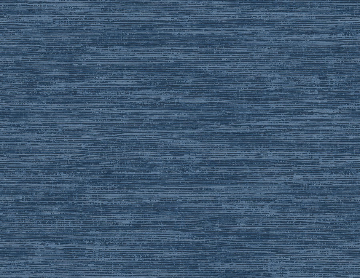 A-Street Prints Tiverton Faux Grasscloth Indigo Wallpaper