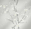 A-Street Prints Monterey Silver Mist Floral Branch Wallpaper