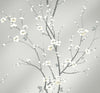A-Street Prints Monterey Silver Mist Floral Branch Wallpaper