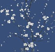 A-Street Prints Monterey Cobalt Floral Branch Wallpaper