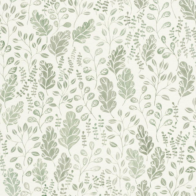 A-Street Prints Spring Leaves Green Wallpaper
