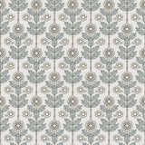 A-Street Prints Spring Flowers White Wallpaper