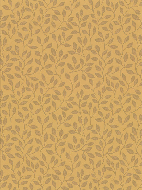A-Street Prints Spring Leaves Mustard Wallpaper
