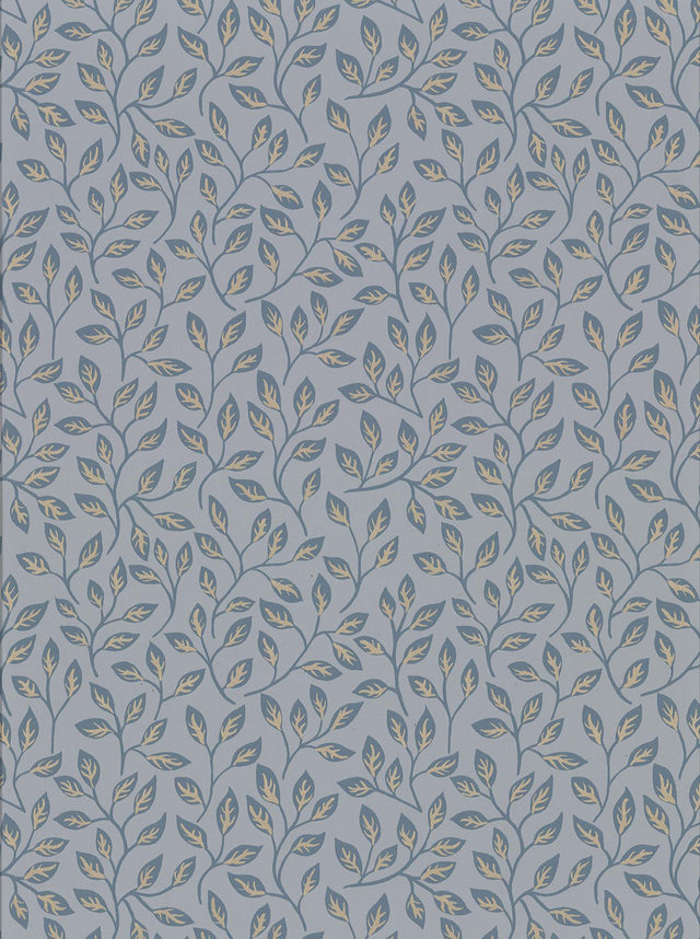 A-Street Prints Spring Leaves Slate Wallpaper