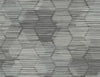 A-Street Prints Jabari Charcoal Geometric Faux Grasscloth Wallpaper
