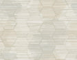 A-Street Prints Jabari Wheat Geometric Faux Grasscloth Wallpaper