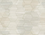A-Street Prints Jabari Geometric Faux Grasscloth Wheat Wallpaper