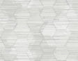 A-Street Prints Jabari Light Grey Geometric Faux Grasscloth Wallpaper