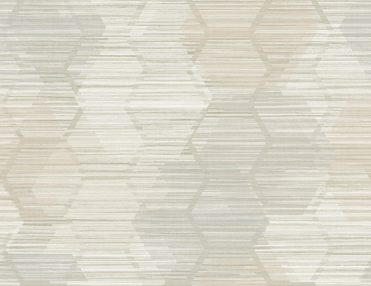 A-Street Prints Jabari Beige Geometric Faux Grasscloth Wallpaper