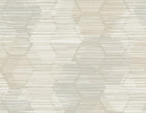A-Street Prints Jabari Beige Geometric Faux Grasscloth Wallpaper