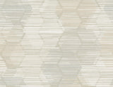 A-Street Prints Jabari Geometric Faux Grasscloth Beige Wallpaper
