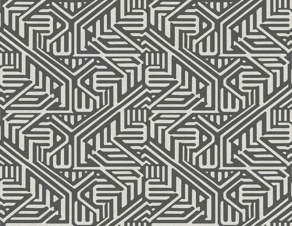 A-Street Prints Nambiti Black Geometric Wallpaper