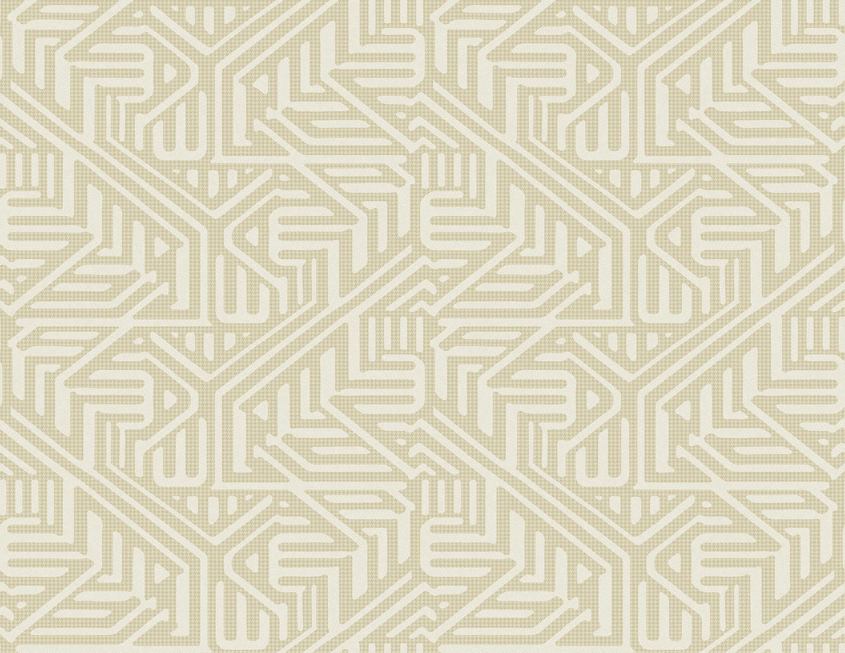 A-Street Prints Nambiti Cream Geometric Wallpaper