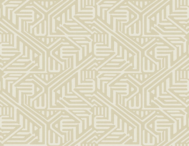 A-Street Prints Nambiti Cream Geometric Wallpaper