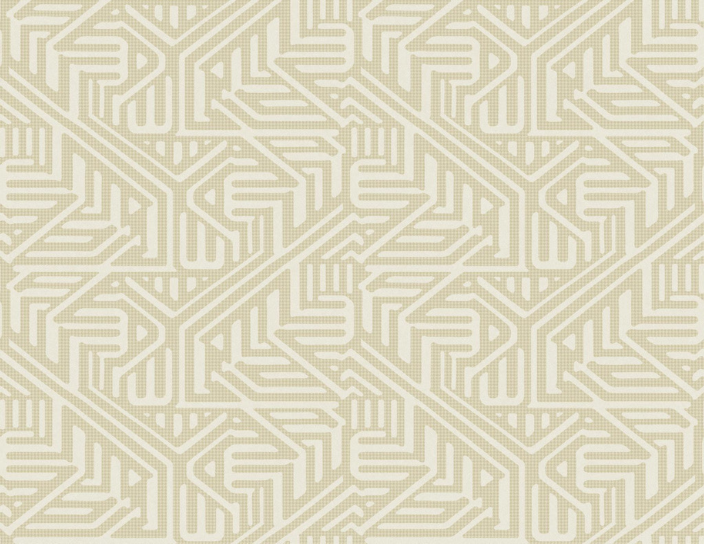 A-Street Prints Nambiti Cream Geometric Wallpaper