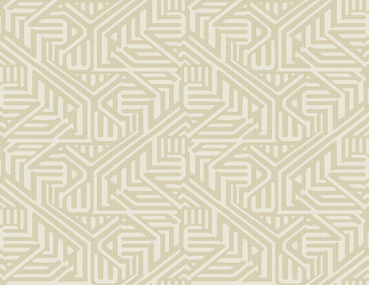 A-Street Prints Nambiti Geometric Cream Wallpaper