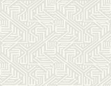 A-Street Prints Nambiti Light Grey Geometric Wallpaper