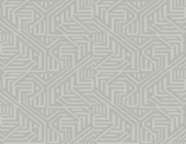 A-Street Prints Nambiti Grey Geometric Wallpaper
