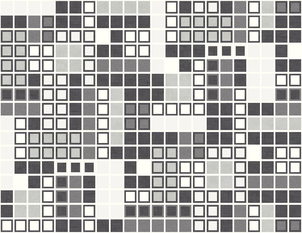 A-Street Prints Bantry Geometric Black Wallpaper