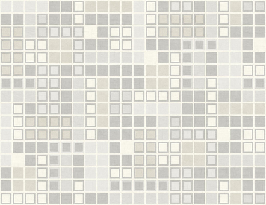 A-Street Prints Bantry Light Grey Geometric Wallpaper