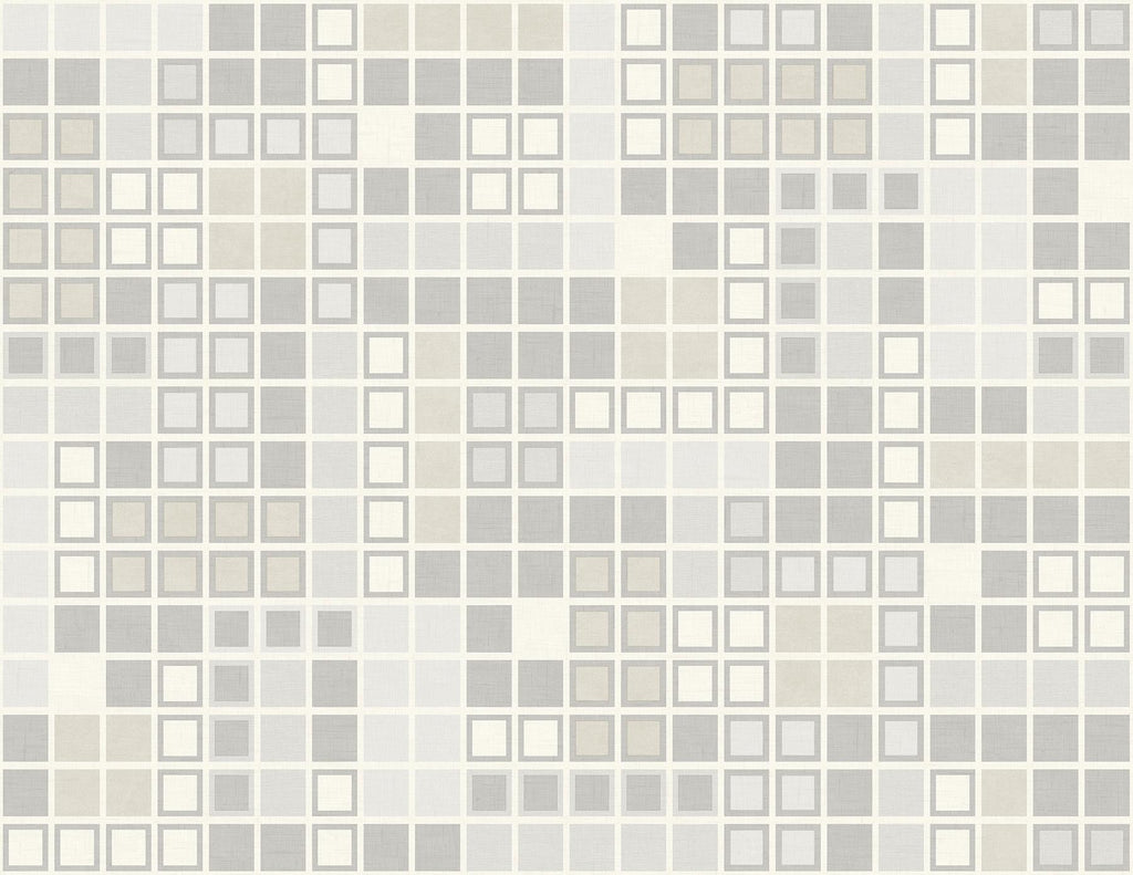 A-Street Prints Bantry Geometric Light Grey Wallpaper