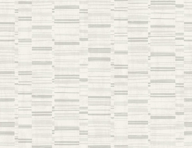 A-Street Prints Fresnaye Light Grey Linen Stripe Wallpaper