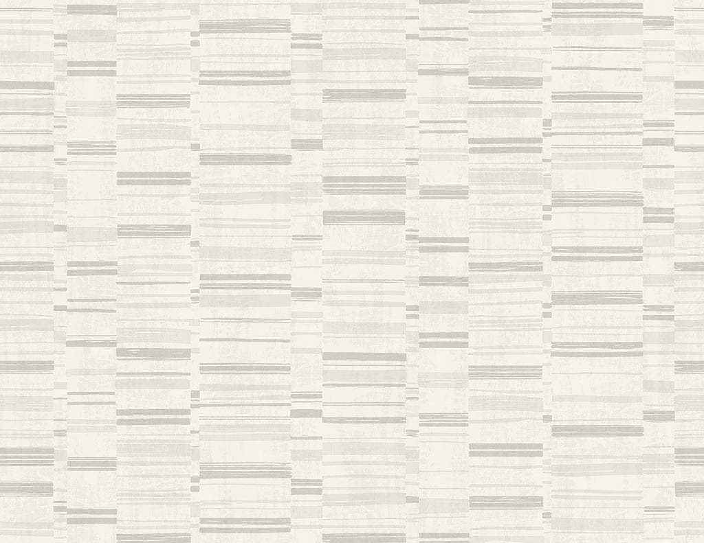 A-Street Prints Fresnaye Linen Stripe Light Grey Wallpaper