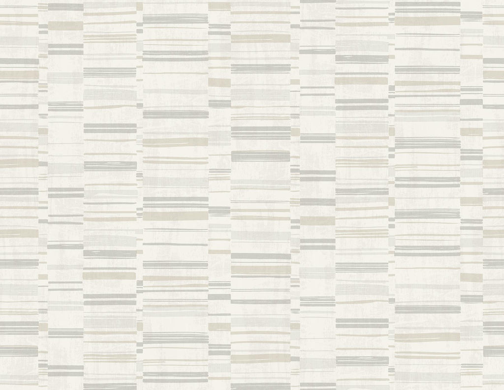 A-Street Prints Fresnaye Linen Stripe Neutral Wallpaper