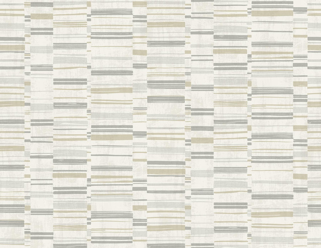A-Street Prints Fresnaye Linen Stripe Grey Wallpaper