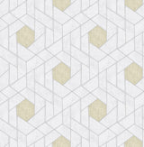 A-Street Prints Granada Silver Geometric Wallpaper
