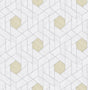A-Street Prints Granada Silver Geometric Wallpaper