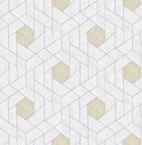 A-Street Prints Granada Geometric Silver Wallpaper