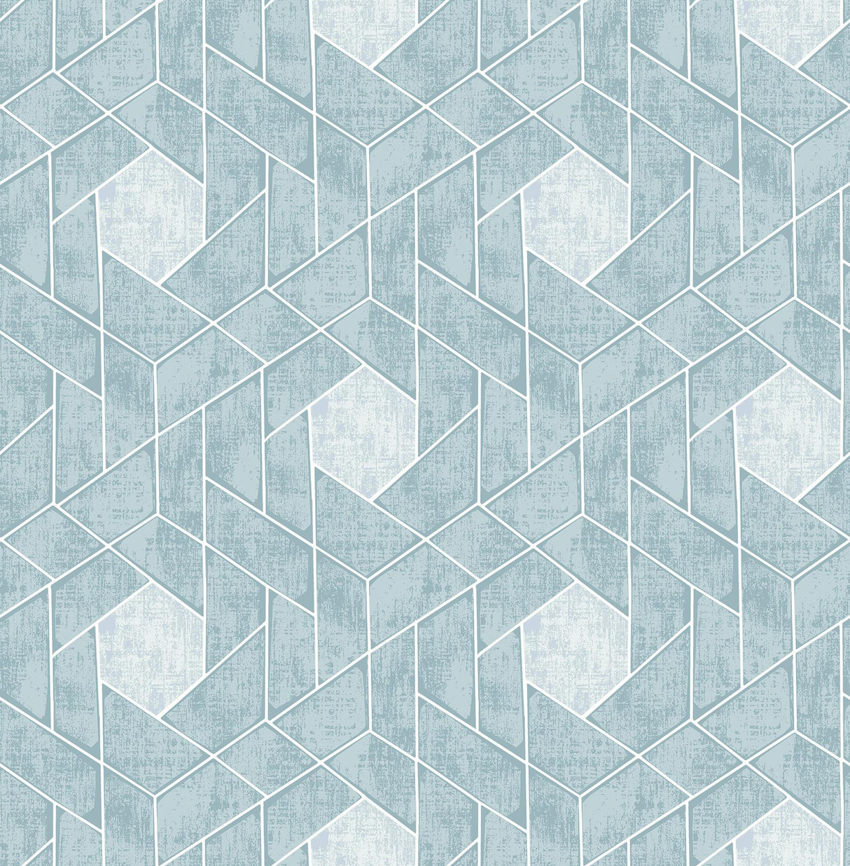A-Street Prints Granada Aqua Geometric Wallpaper