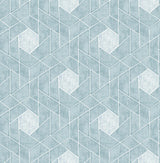 A-Street Prints Granada Aqua Geometric Wallpaper