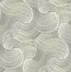 A-Street Prints Karson Grey Swirling Geometric Wallpaper