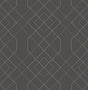 A-Street Prints Ballard Grey Geometric Wallpaper