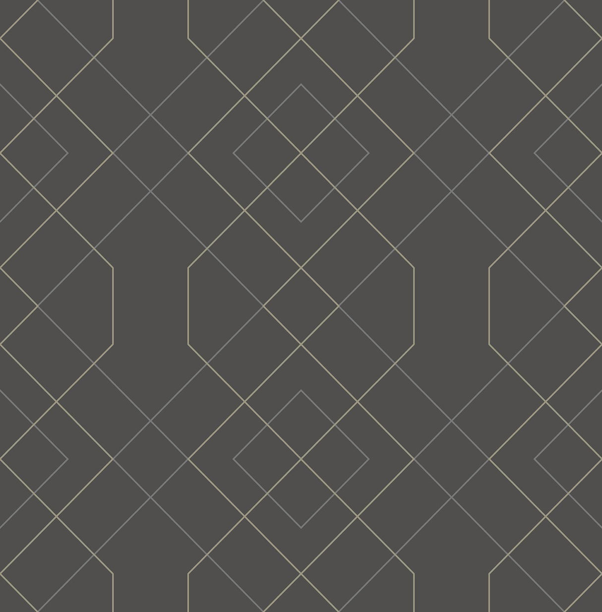 A-Street Prints Ballard Geometric Grey Wallpaper