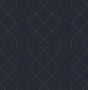 A-Street Prints Ballard Indigo Geometric Wallpaper