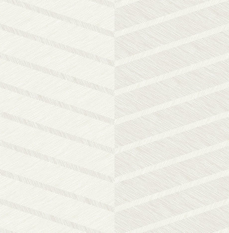 A-Street Prints Aspen Chevron White Wallpaper