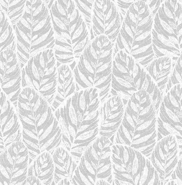 A-Street Prints Del Mar Grey Botanical Wallpaper