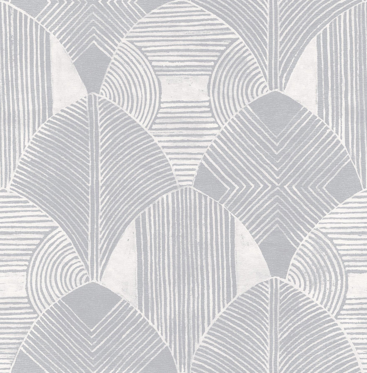 A-Street Prints Westport Geometric Pewter Wallpaper