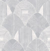 A-Street Prints Westport Pewter Geometric Wallpaper