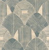 A-Street Prints Westport Teal Geometric Wallpaper