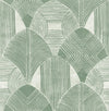 A-Street Prints Westport Green Geometric Wallpaper